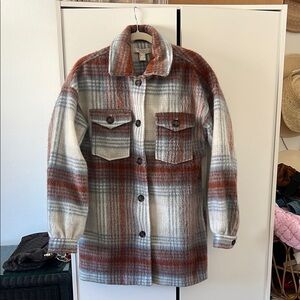 FOREVER 21 / Plaid Oversized Shacket - S